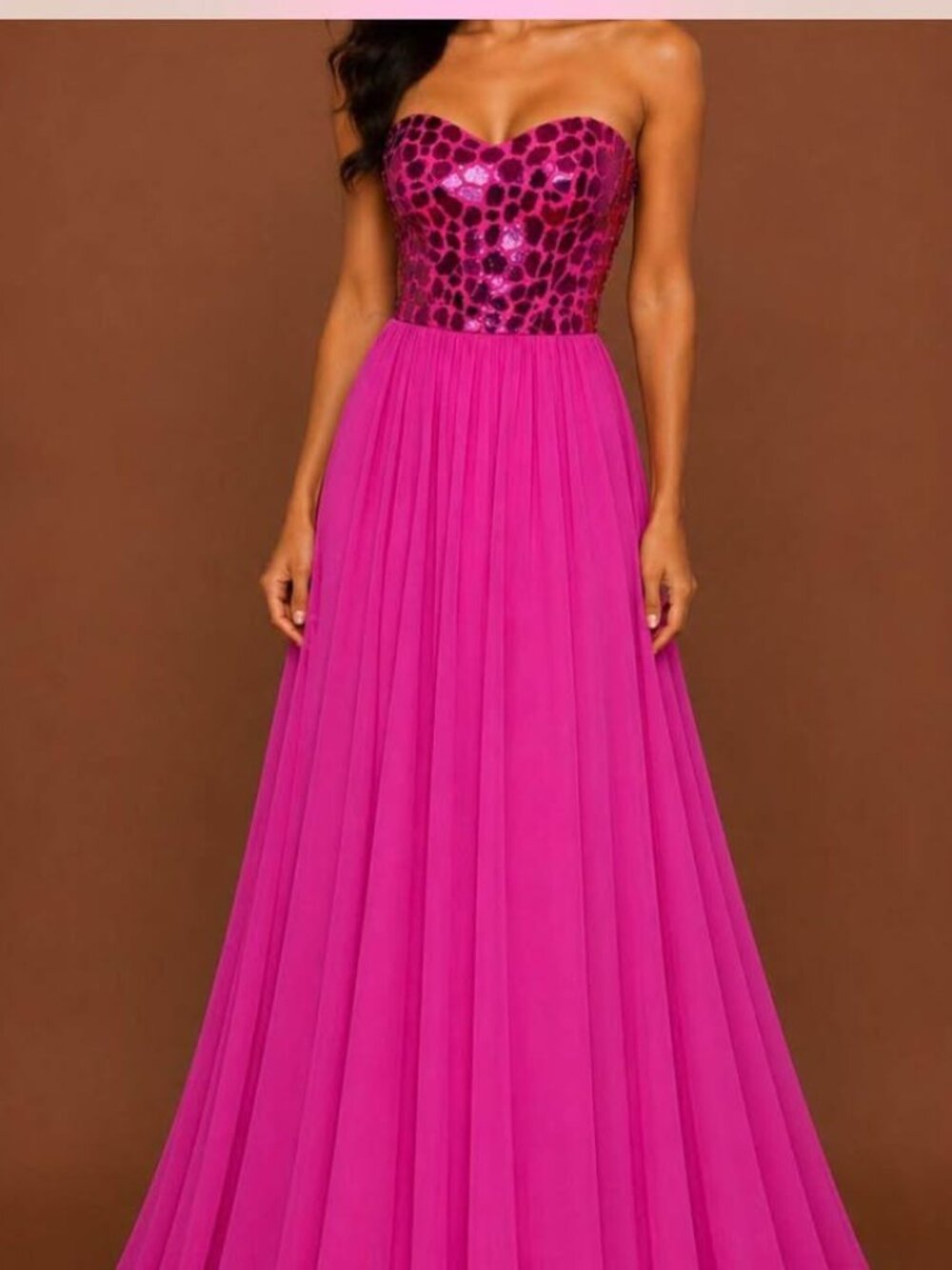 NWOT Never Worn - Sophia Thomas Mirror Glass Beaded Gown